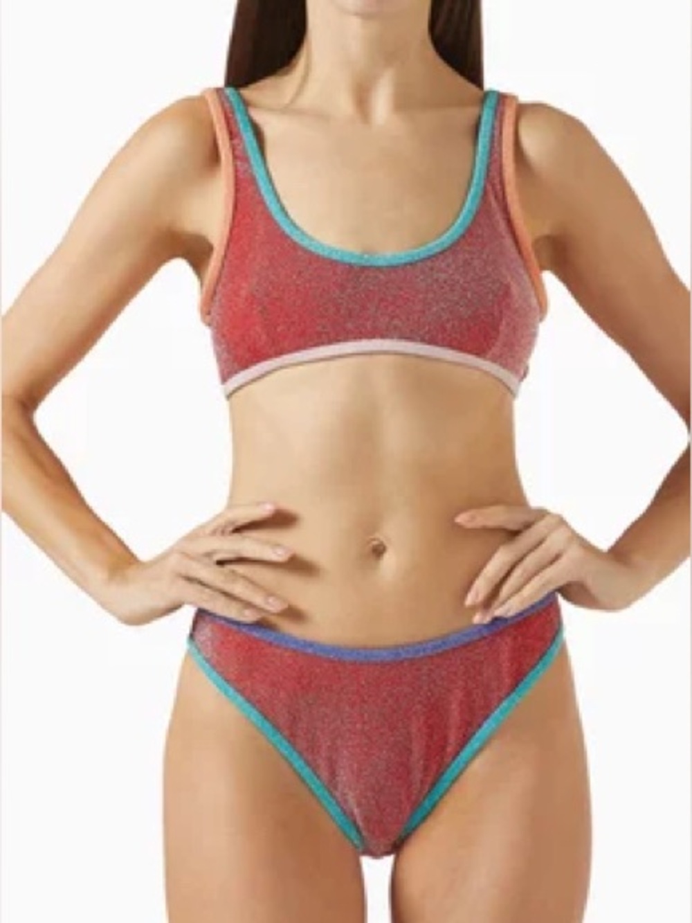 Free People‎ It's Now Cool Lurex The High Curve Duo Bikini Bottom XL New